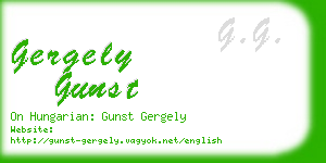 gergely gunst business card